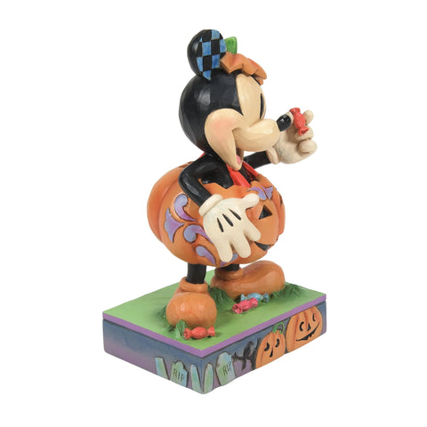 "Mick-O-Lantern" Mickey Pumpkin Costume by Jim Shore Figurine Enesco   