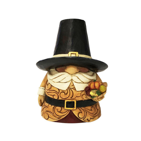 Harvest Wishes Pilgrim Gnome by Jim Shore Towel Enesco   