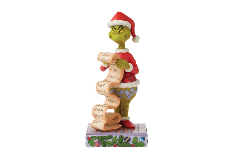 Grinch with Naughty and Nice List Figurine Enesco   