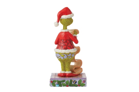 Grinch with Naughty and Nice List Figurine Enesco   