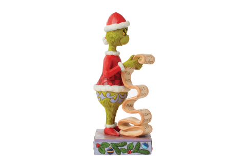 Grinch with Naughty and Nice List Figurine Enesco   