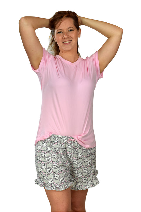 Lounge Shirt - Ashley Pink  Mirabeau   