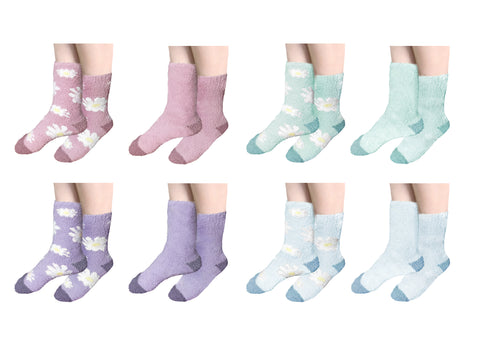 2-Pair Soft Daisy Therapeutic Spa Socks  Mirabeau   