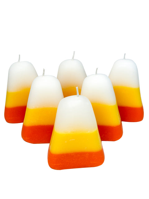 6" Candy Corn Premium Taper Candle Set Of 2  Opportunities   