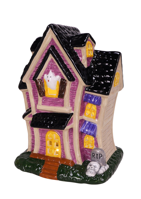 7.5" LED Ceramic Halloween Haunted House Décor Opportunities   