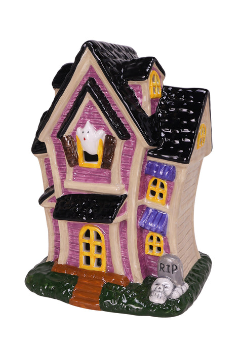 7.5" LED Ceramic Halloween Haunted House Décor Opportunities   