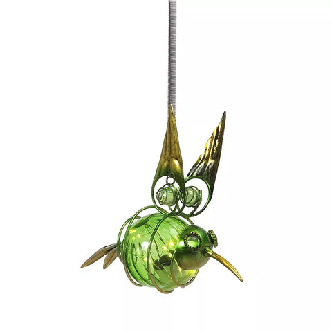 Solar Hanging Garden Friend - Green Hummingbird Gerson