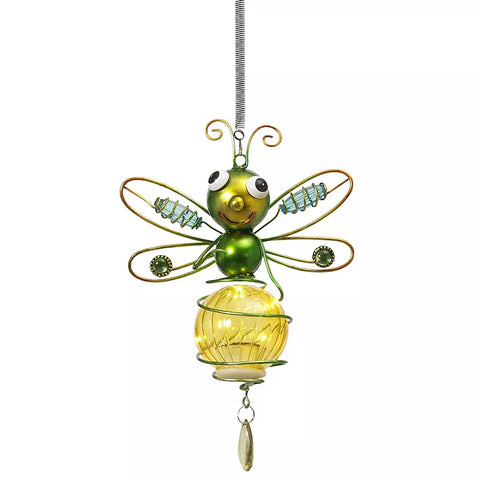 Solar Hanging Garden Friend - Yellow Dragonfly Gerson