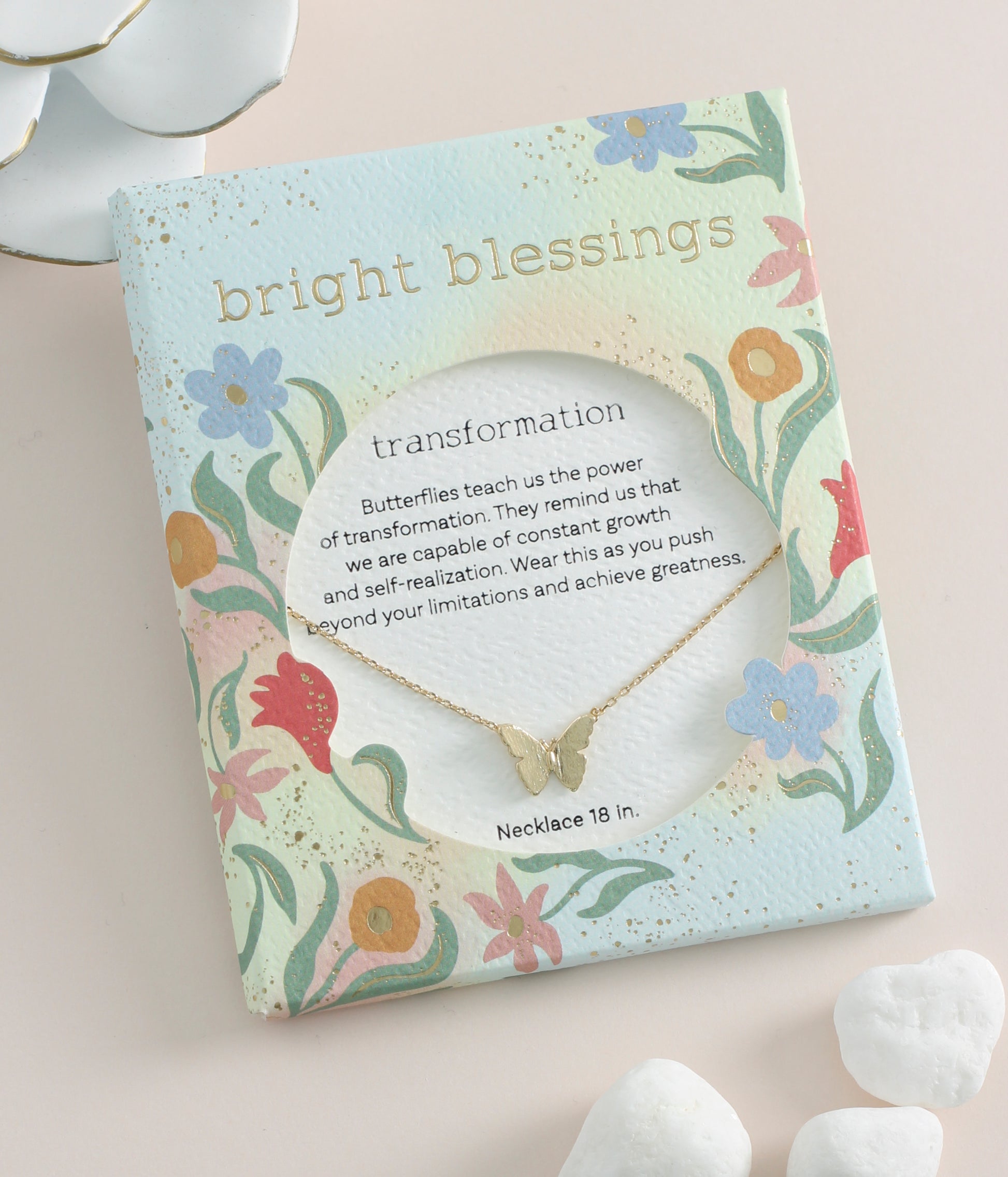 Bright Blessings Butterfly Gold Transformation Necklace Jewelry Periwinkle   