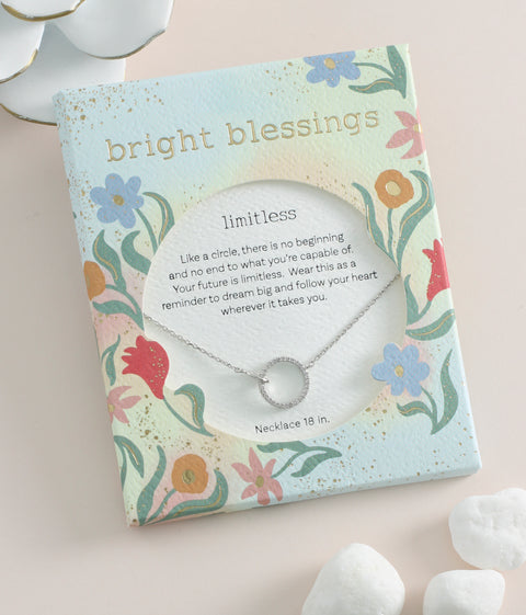 Bright Blessings Silver Limitless Necklace Jewelry Periwinkle   