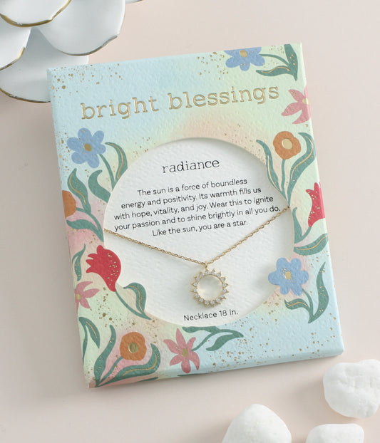 Bright Blessings Gold Radiance Necklace Jewelry Periwinkle   