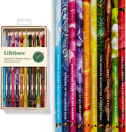 Rub & Sniff Scented Colored Pencils  Lifelines   