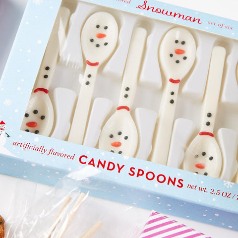 Snowman Candy Spoons Candy Two's Company   