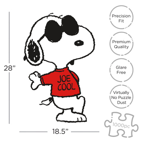 Peanuts Joe Cool Shaped 1000 Piece Jigsaw Puzzles  Aquarius Puzzles   