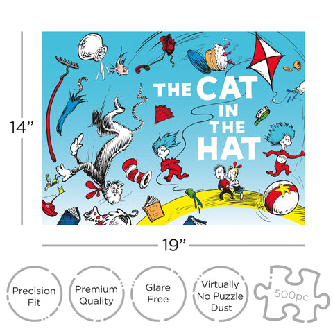 The Cat in the Hat 500 Piece Jigsaw Puzzle  Aquarius Puzzles   