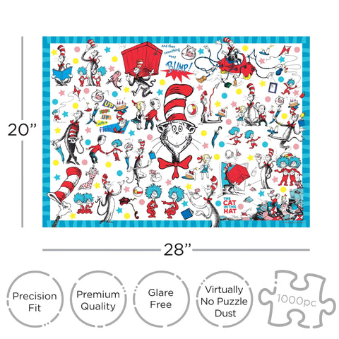 The Cat in the Hat 1000 Piece Jigsaw Puzzle  Aquarius Puzzles   