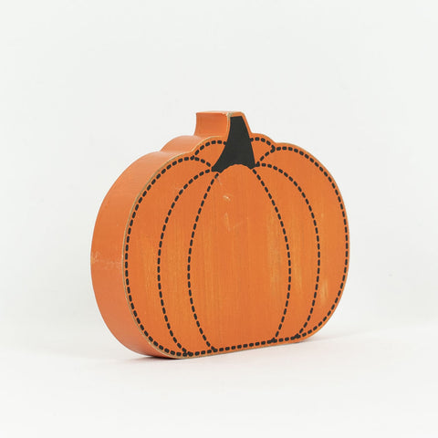 Reversible Wood Shape Pumpkin Halloween Décor Adams & Co   