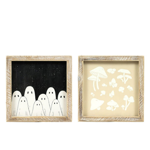 Reversible Halloween Frame Sign Halloween Décor Adams & Co   