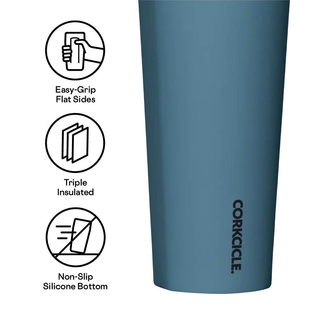 24 Oz. Cold Cup by Corkcicle in Storm Insulated Tumbler Corkcicle   