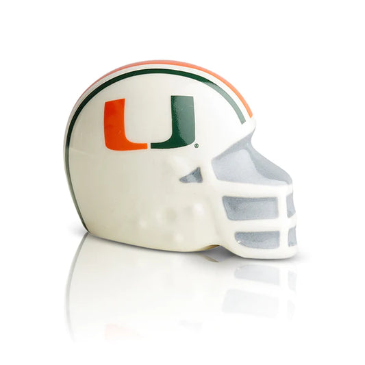University of Miami Football Helmet Mini by Nora Fleming  Nora Fleming   