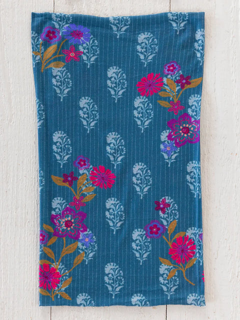 Full Boho Bandeau® Headband - Block Stamp Indigo Natural Life