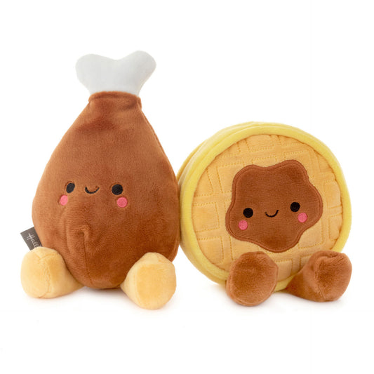 Better Together Chicken and Waffle Magnetic Plush, 6.75" Plush Toy Hallmark   