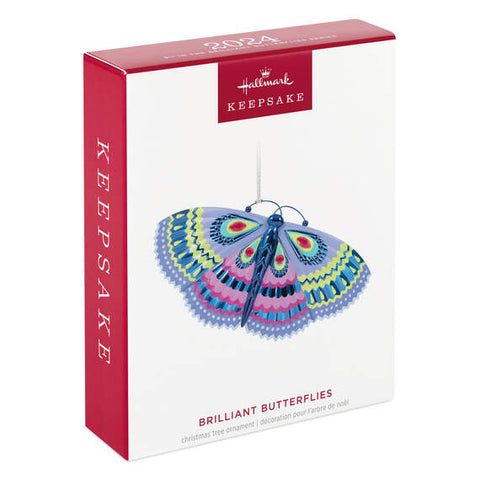 Brilliant Butterflies Ornament 2024 Hallmark Keepsake Ornaments Hallmark Keepsake Ornament Hallmark   