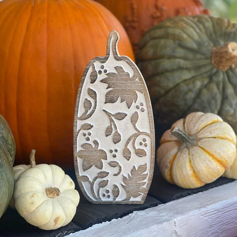 Tall Pattern Carved Pumpkin Décor Collins Painting and Design   