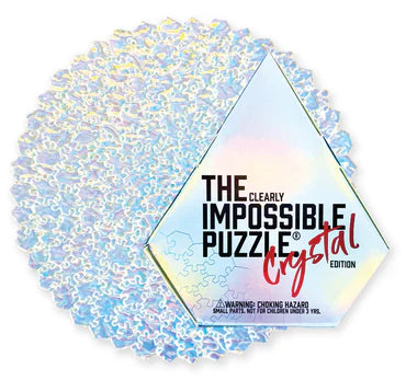 The Clearly Impossible Puzzle - Crystal Edition Iridescent Irregular Textured Puzzle 161 Pieces Jigsaw Puzzle The Clearly Impossible Puzzle