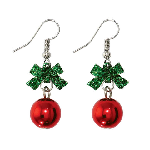 Red Ornament Earrings Earrings Periwinkle   