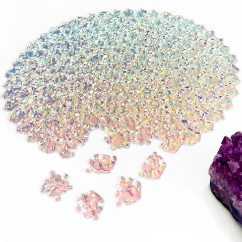 The Clearly Impossible Puzzle - Crystal Edition Iridescent Irregular Textured Puzzle 161 Pieces Jigsaw Puzzle The Clearly Impossible Puzzle