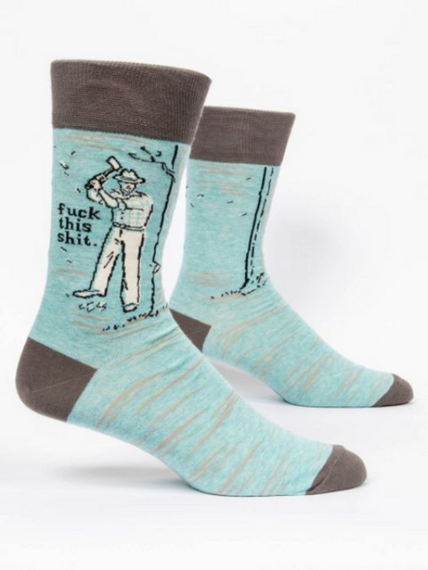 F@ck This Sh!t Men's Crew Socks by Blue Q Socks Blue Q   