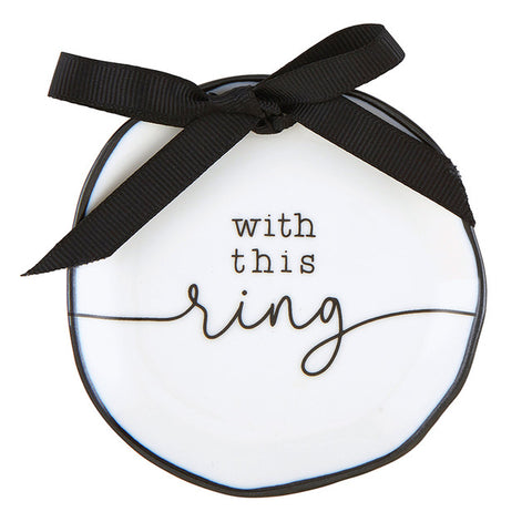 Ring Bearer Dish - With This Ring  Santa Barbara Design Studio   