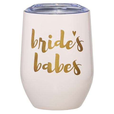 Bride's Babes Wine Tumbler  Santa Barbara Design Studio   