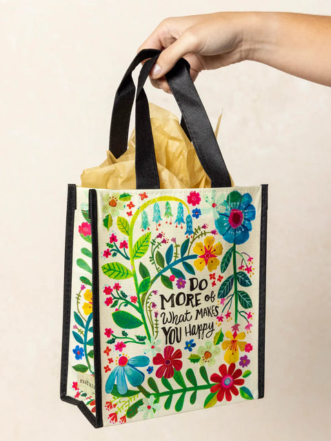 Medium Happy Bag - Do More of What Makes You Happy Natural Life