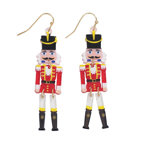 Dancing Nutcracker Earrings Earrings Periwinkle   