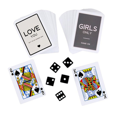 Girls' Night In Playing Card + Dice Set  Santa Barbara Design Studio   