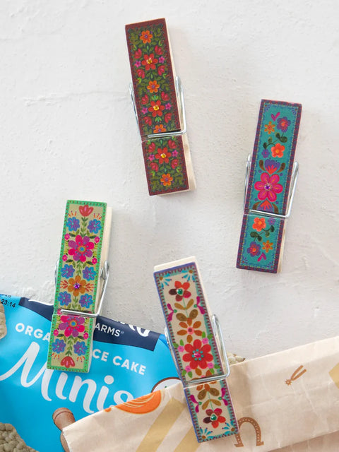 Happy Clips, Set of 4 Natural Life