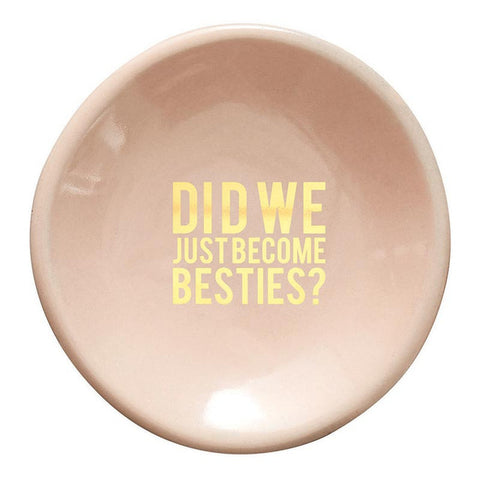 Ceramic Ring Dish & Earrings - Did We Just Become Besties? Earrings Santa Barbara Design Studio   