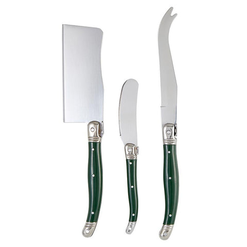 Green Charcuterie Knives Book Box Cheese Knives Santa Barbara Design Studio   