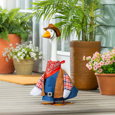 Wild West Porch Goose Outfit Evergreen