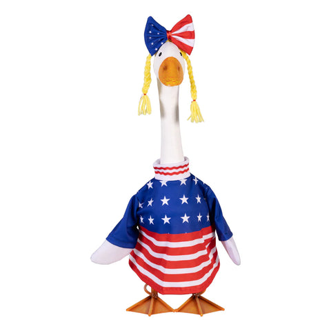 Patriotic Dress Porch Goose Outfit Evergreen