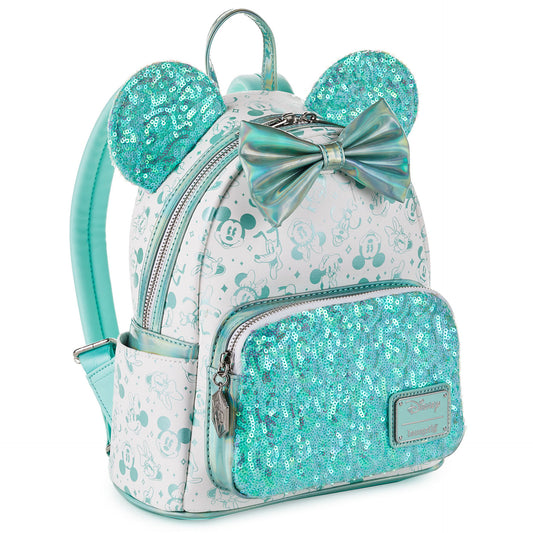 Loungefly Disney 100 Years of Wonder Holographic Mini Backpack Backpack Loungefly   