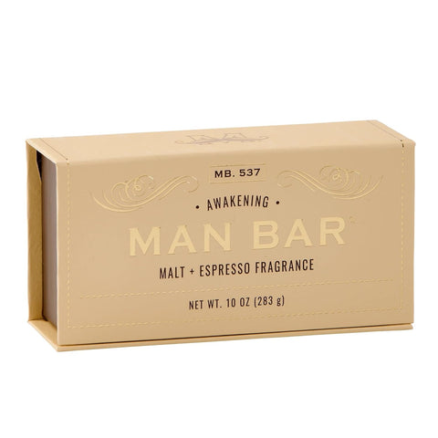 10 oz Man Bar Soap by San Francisco Soap Co.  Man Bar Malt & Espresso  