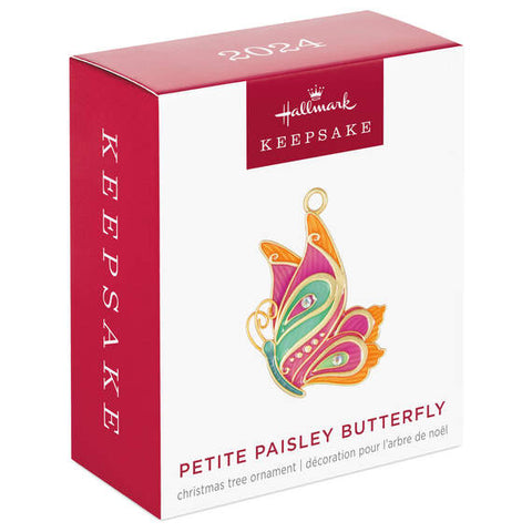 Mini Petite Paisley Butterfly Metal 2024 Hallmark Keepsake Ornament, 1.3” Hallmark Keepsake Ornament Hallmark   