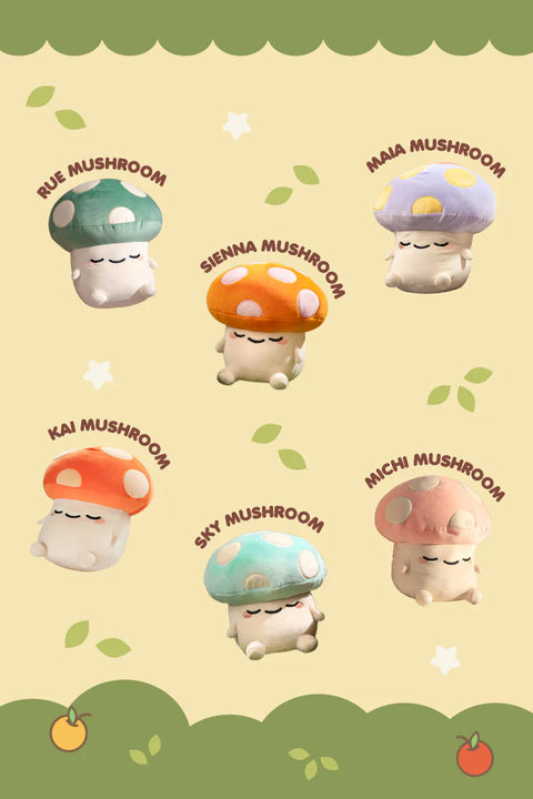 Mini Mushroom Mochi Plush  Smoko   