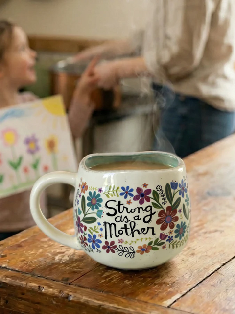 Artisan Coffee Mug - Strong as a Mother Natural Life