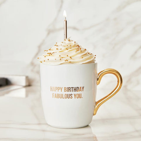 That's All Gold Mug - Happy Birthday Fabulous You Birthday Mugs Santa Barbara Design Studio   