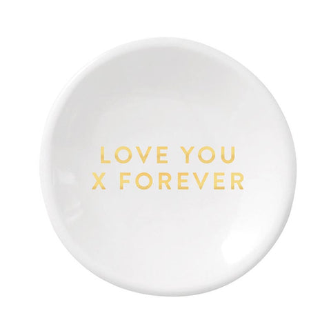 Ceramic Ring Dish & Earrings - Love Forever Earrings Santa Barbara Design Studio   