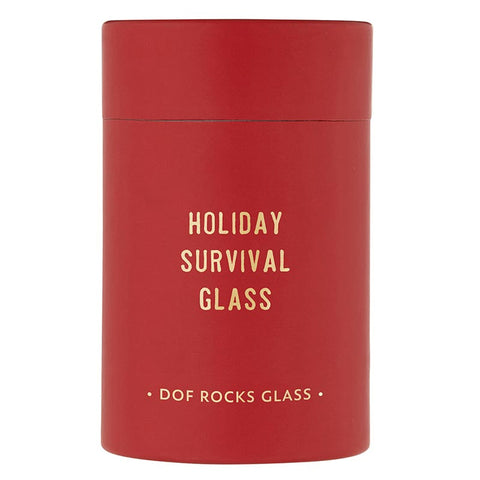 Holiday Survival Cocktail Glass cocktail glass Santa Barbara Design Studio   